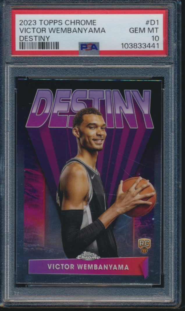 Victor Wembanyama · Topps Chrome Destiny · PSA 10