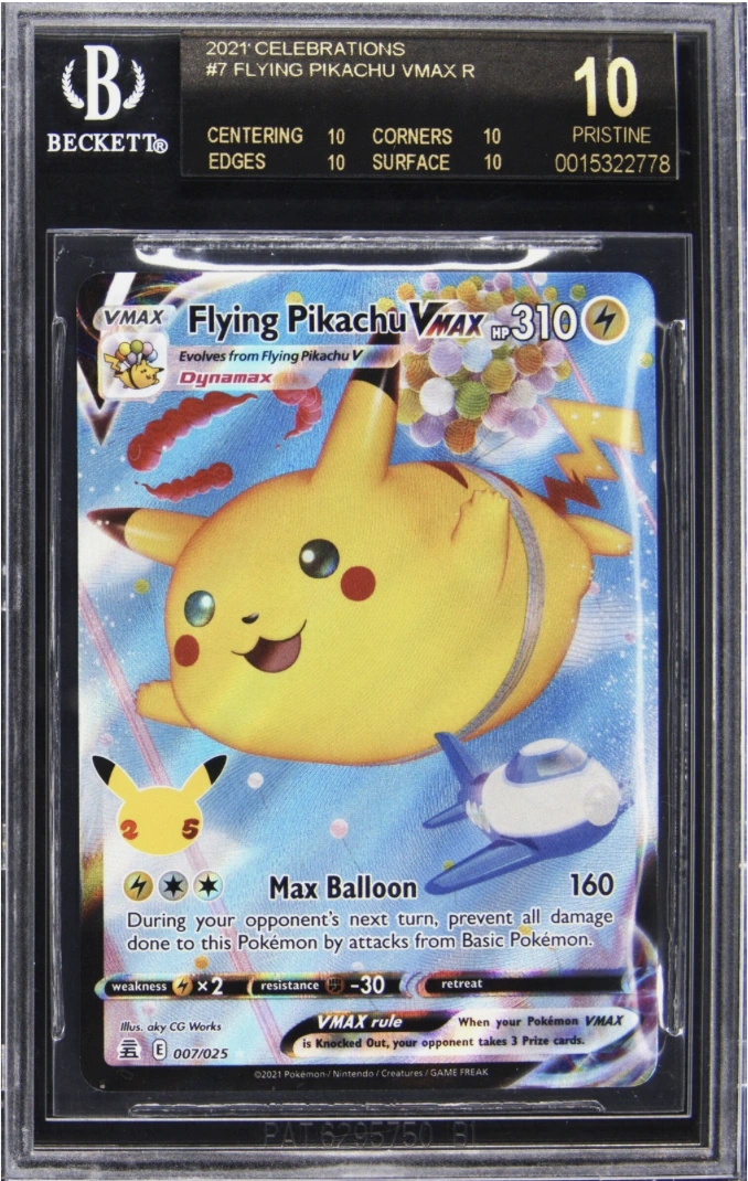 Flying Pikachu VMAX · Beckett 10