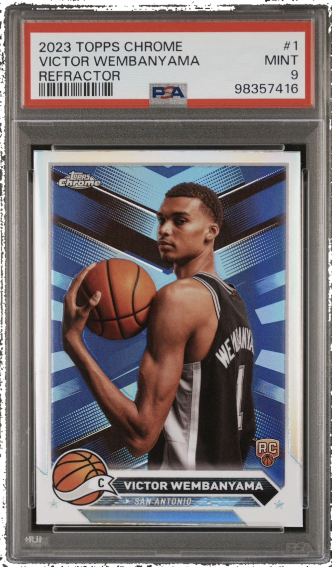 Victor Wembanyama 2023 Topps Chrome Refractor PSA 9
