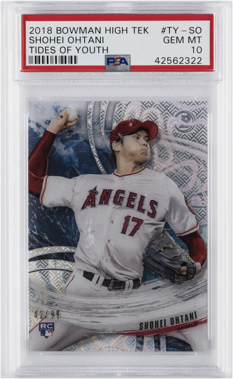 Shohei Ohtani 2018 Bowman High Tek PSA 10